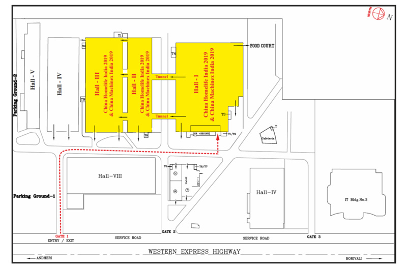 Exhibition In Bombay Map