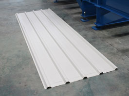 White Roof Panels by Roof Tiling Equipment