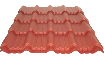 Sample Tile of Metal Roofing Tile Former