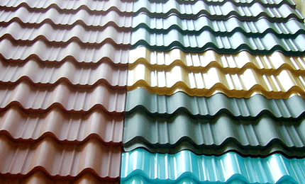 Sample Tile of Metal Roofing Tile Former