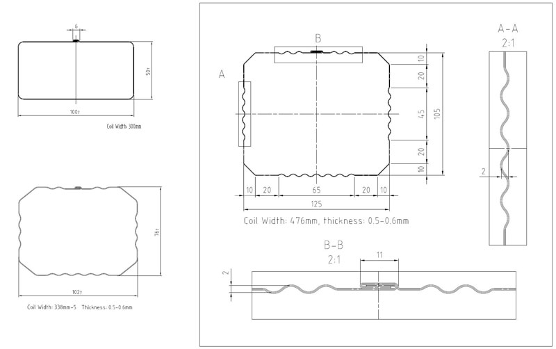 Rectangular Downpipe Forming Machine